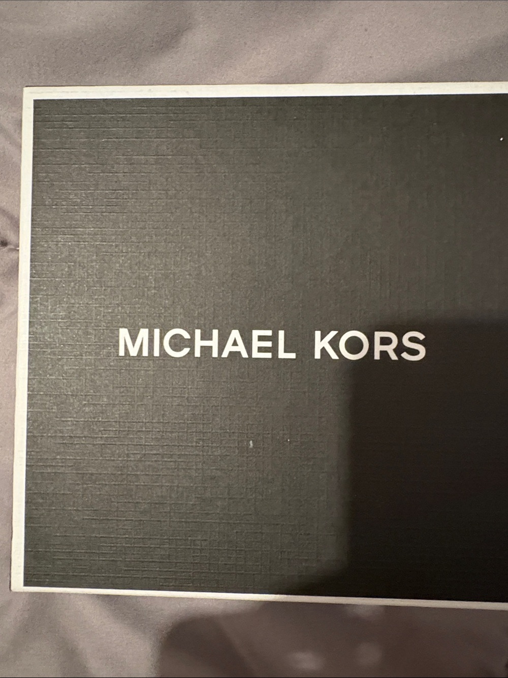 Michael Kors Black Box with White Logo and Trim